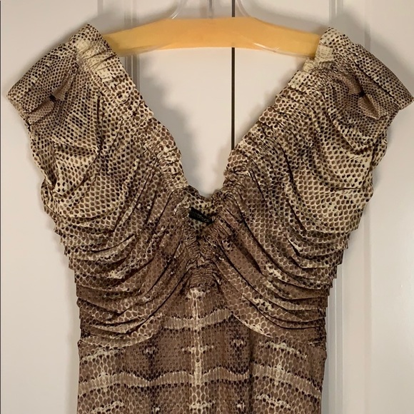 Roberto Cavalli Snake Skin Dress Size 40 NWT - Picture 4 of 7